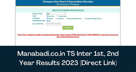 manabadi inter results